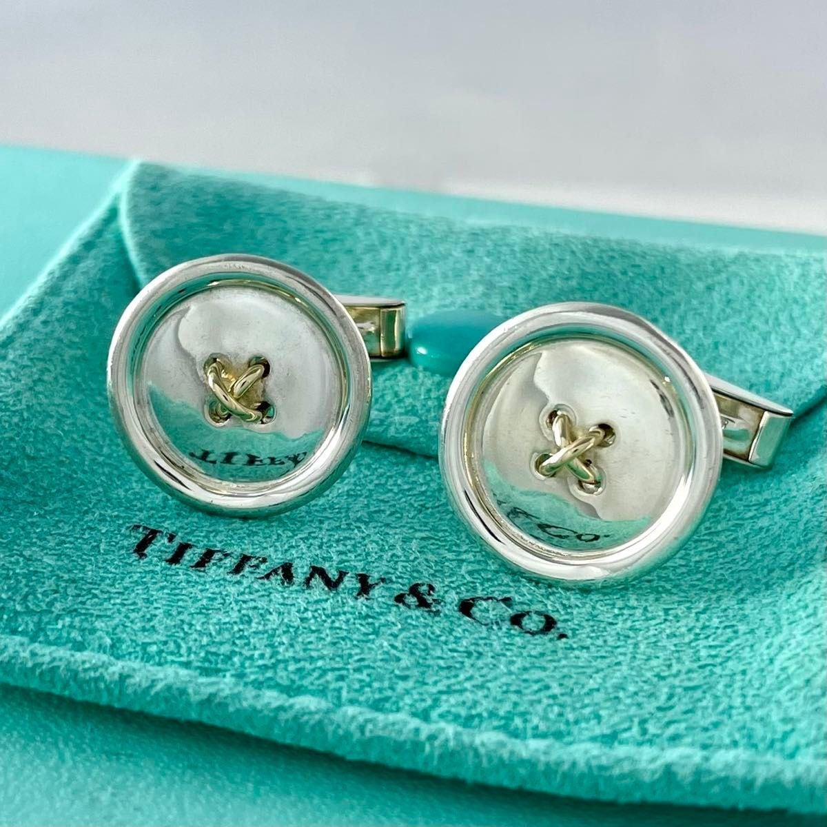 オールドティファニー　シグネチャー　ツイスト　カフス　925　750 オールドティファニー シグネチャー ツイスト カフス 750 925 YF1fe