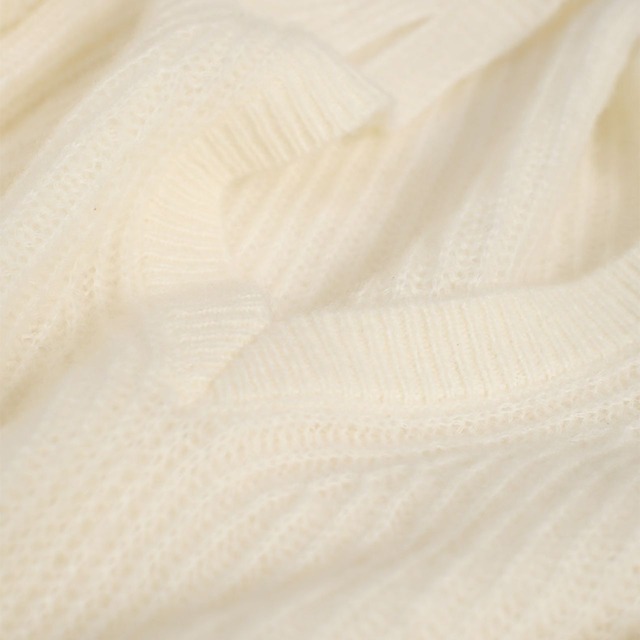 Loose fit oversized v-neck knit A00137