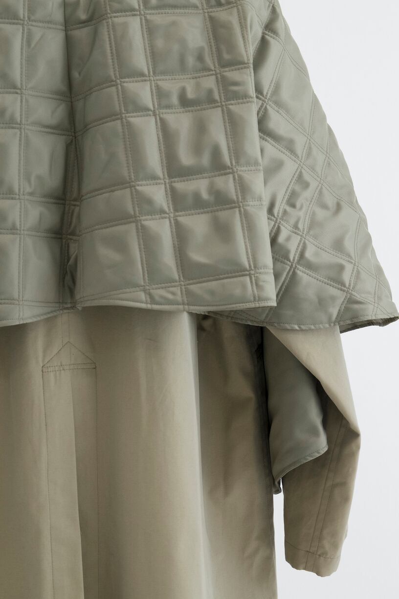 24AW】SOSHIOTSUKI LINING CAPE TRENCH COAT (BEIGE) S24AW13CT 24AW】SOSHIOTSUKI LINING CAPE TRENCH COAT (BEIGE) S24AW13CT