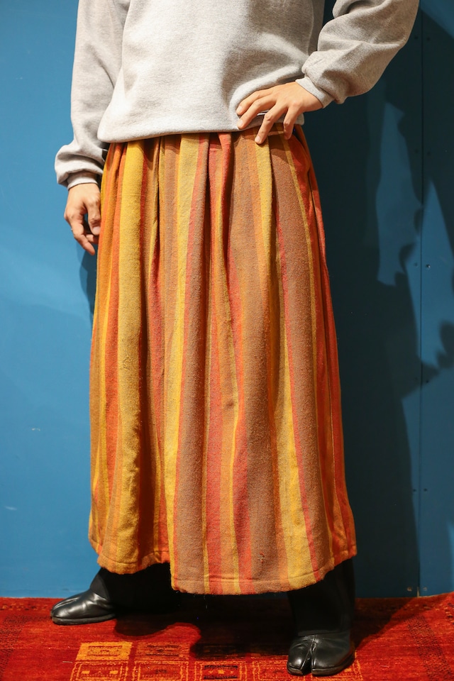 Remake British army bed sheets skirt orange