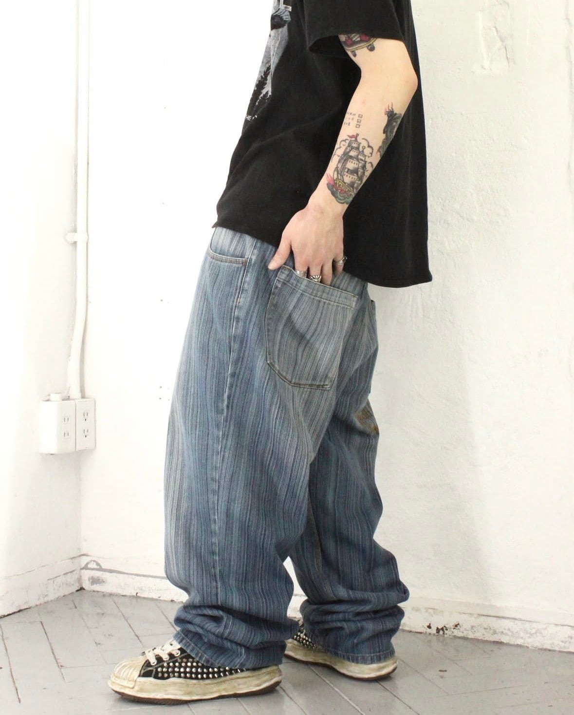 00s Sean John Striped Baggy Denim Pants | VOLAR