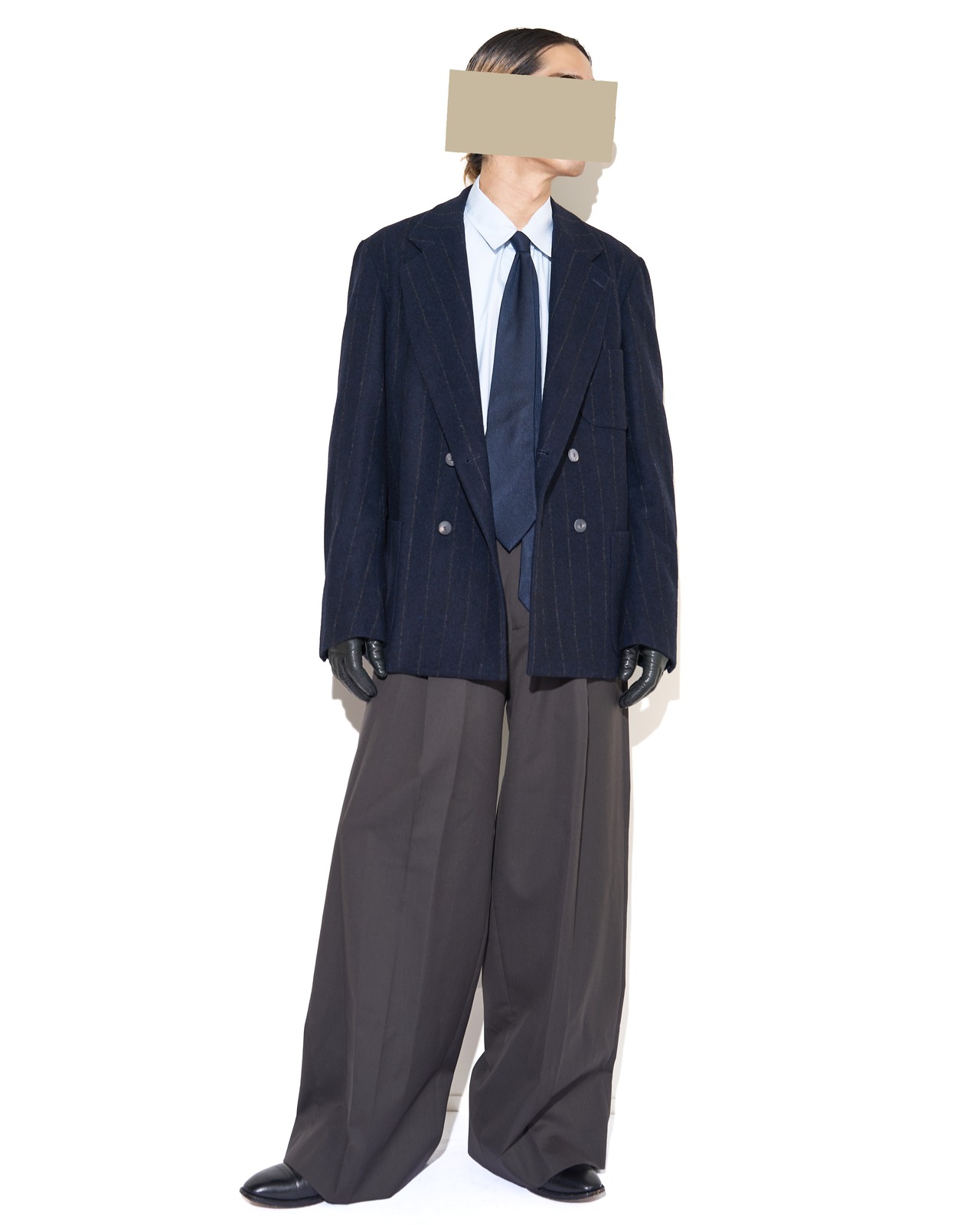 m's braque "W4B COMFORT LOOSEN JACKET〔NAVY CHALK〕"