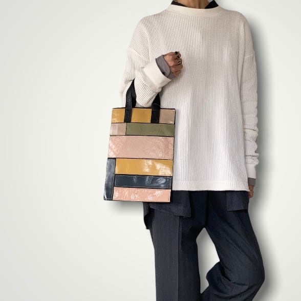 ZOZOTTE patchwork leather totebag/パッチワークレザートートバッグ