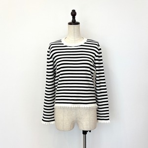 SELECT ノンチク洗えるチュールフリルリブニット【P36012】