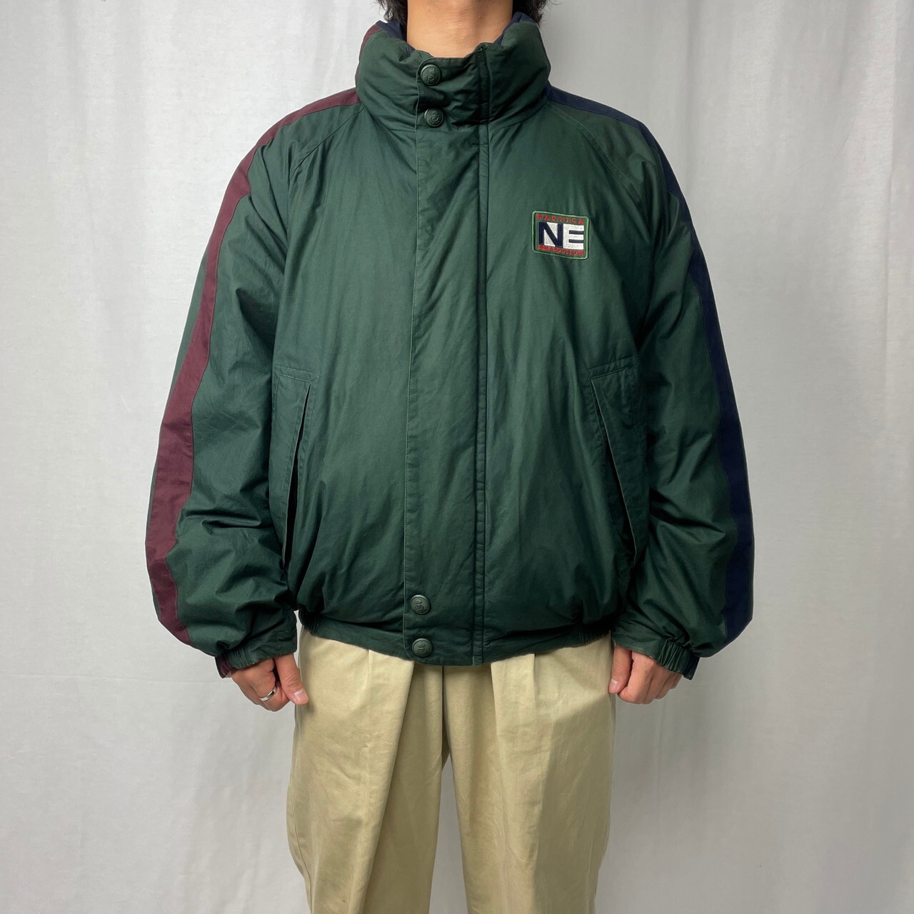 90年代 NAUTICA EXPEDITION ノーティカ ダウンジャケット メンズL 古着 