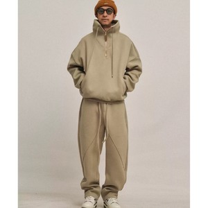 Front pocket design hoodie C3860