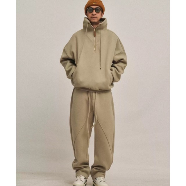 Front pocket design hoodie C3860