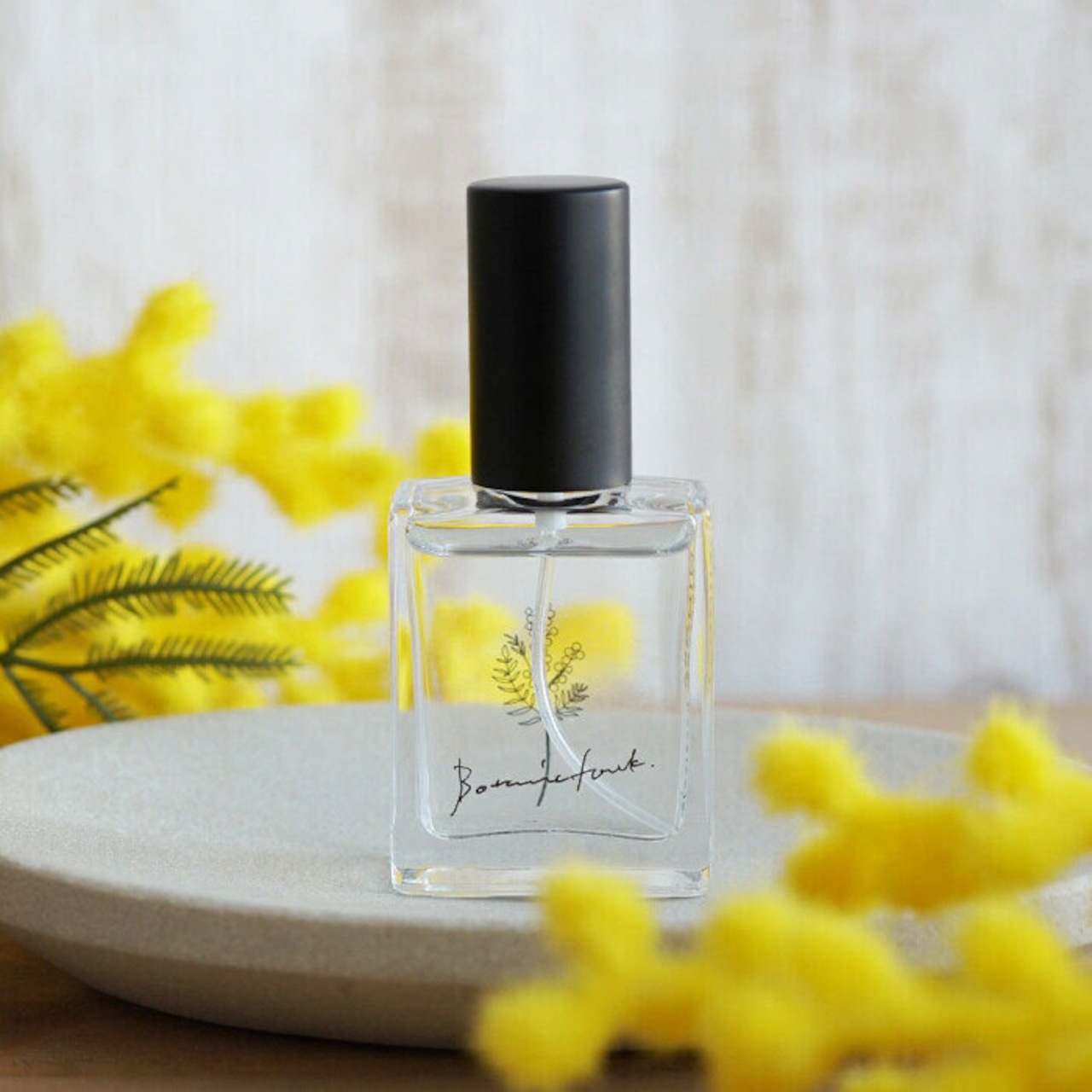 香水 ミモザ の香り フレグランスエビエール Botanicfolk 15ml コンパクト 携帯 いい香り アロマ かわいい プレゼント
