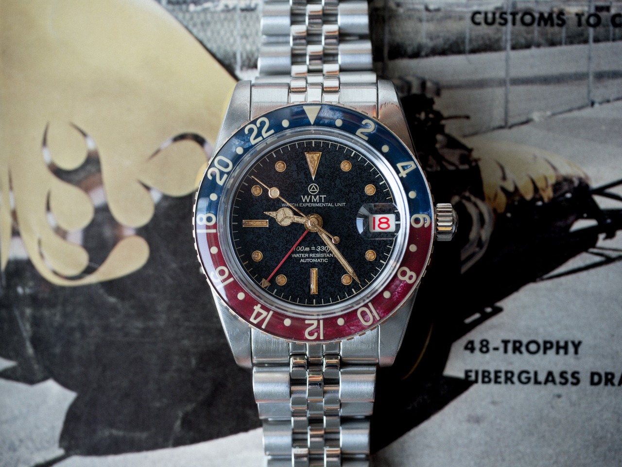 WMT WATCHES Panton MKII – Black Dial / Heavy Aged