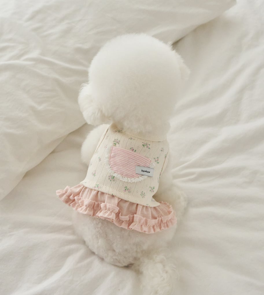 S.M/即納【bowbow】Comfy Dress ( Rose Pink )