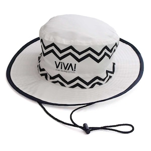 VIVA! ISLAND｜ビバアイランド VACANCES HAT (ストライプ バカンスハット/ホワイト｜V-231422)