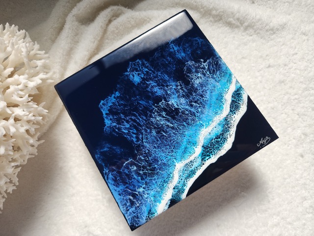 461.オーシャンレジンアート 夜光虫シリーズ