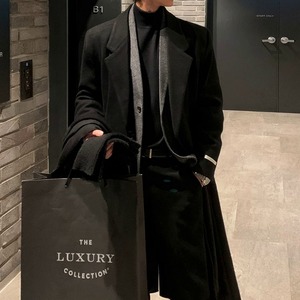 ベーシックシンプルオーバーコート　1274