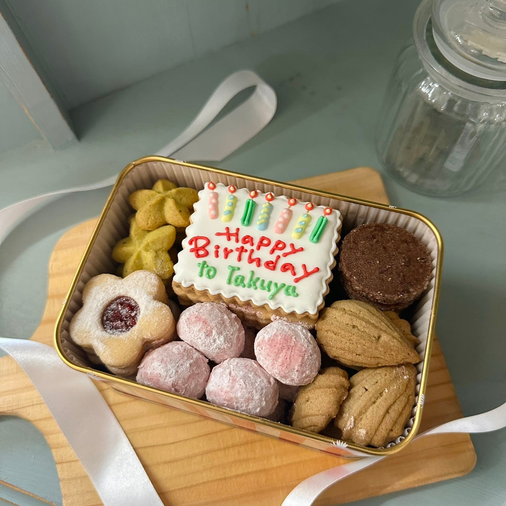 Berry DECO オリジナルクッキー 缶 【名入れアイシングクッキー