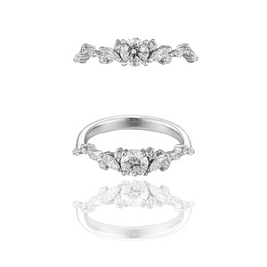 Tiara Ring / Pt900 3EX H&C Diamond