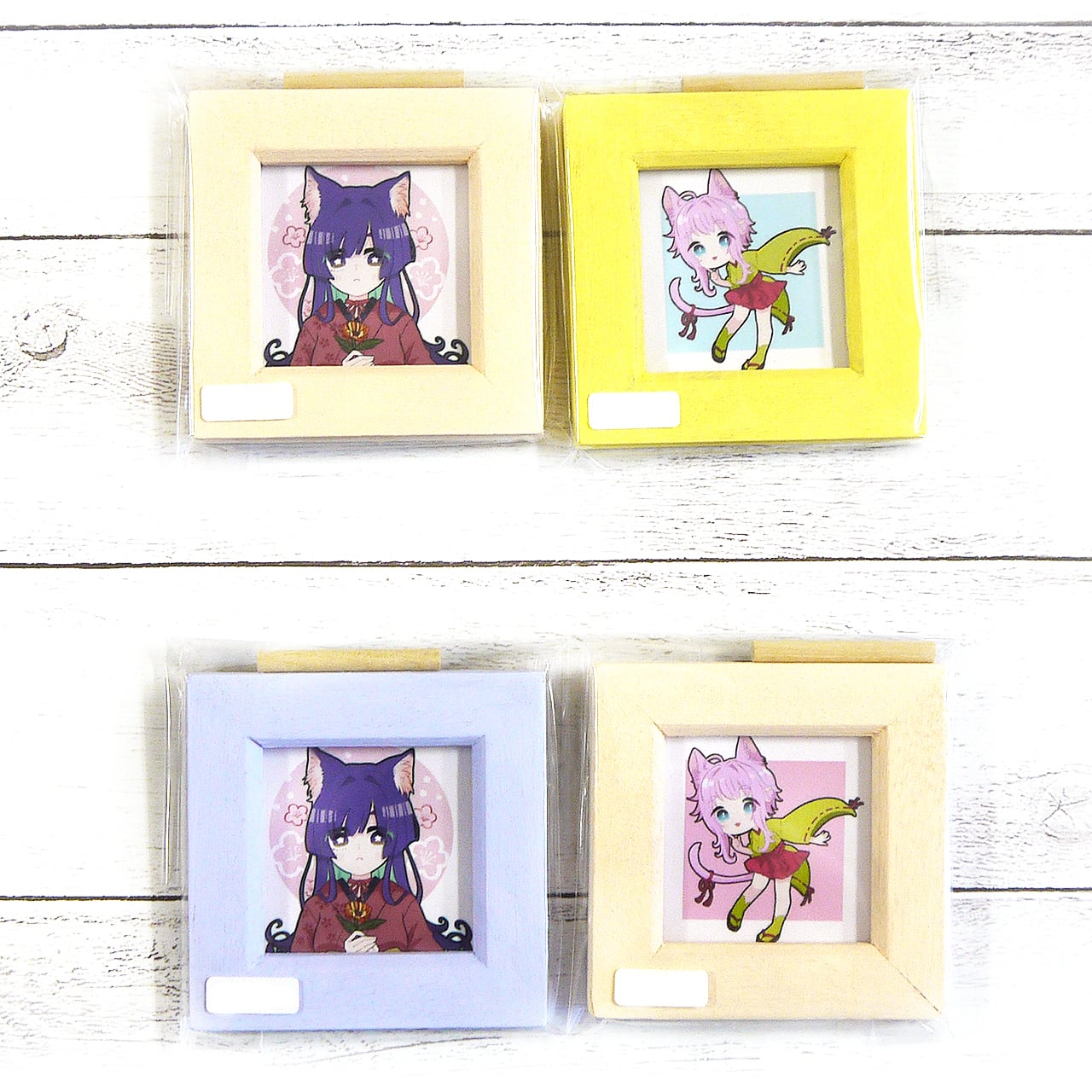 ちょめ子】猫耳少女イラストセット/額入りイラスト | gallery HacoToCo