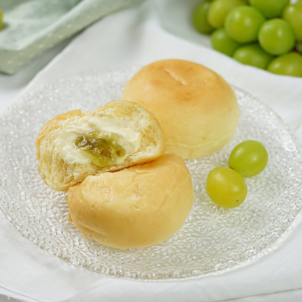 htd058くりーむパンシャインマスカット入り 6個セット｜株式会社