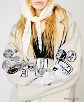 パッチ&レースコットンジャケット (IVORY) CQ-48013