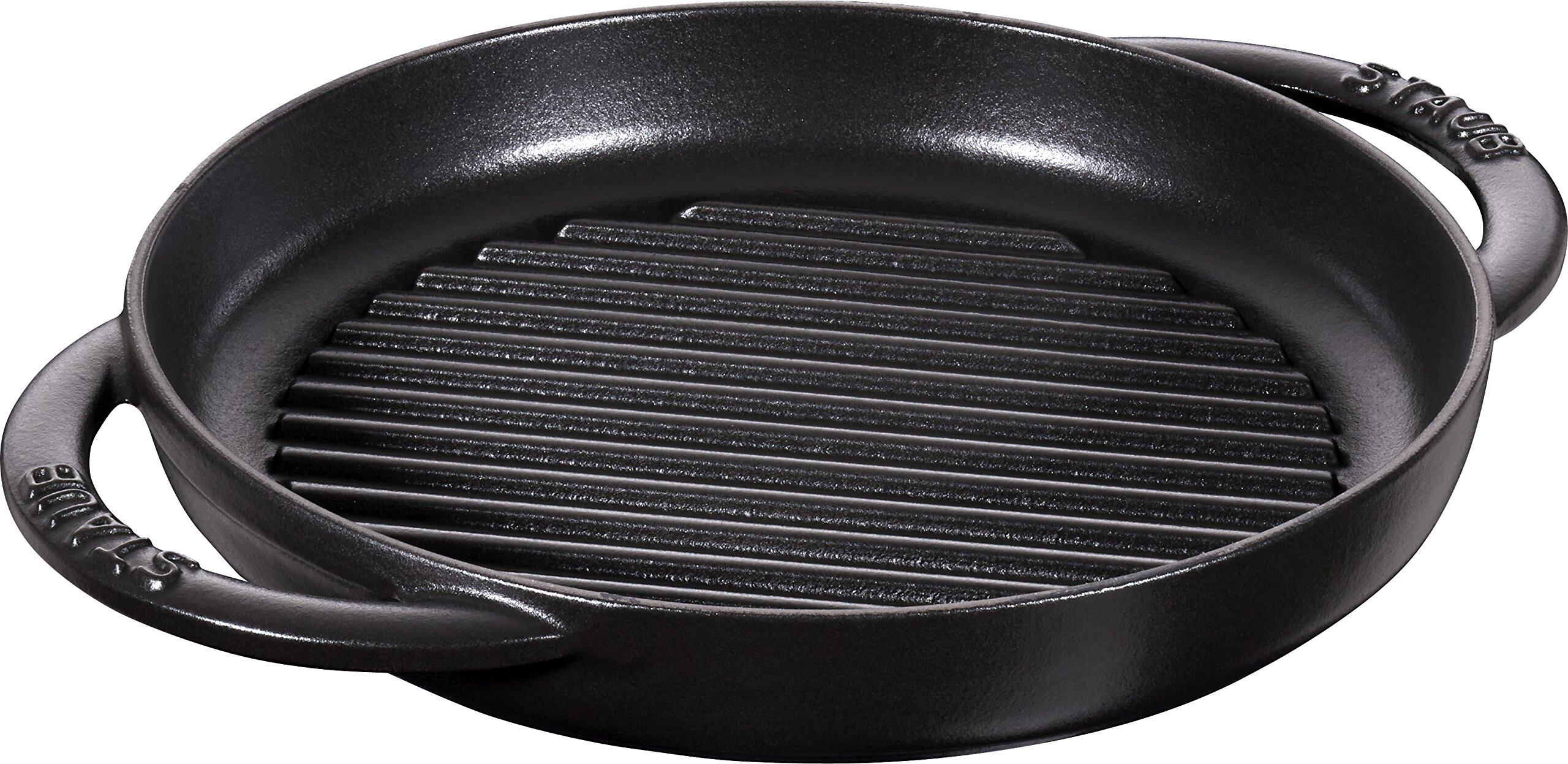【努力特価】staub ストウブ グリルパン 両手 鋳物 ホーロー IH対応 Grill & Frying Pan 40511-520