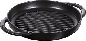 【努力特価】staub ストウブ グリルパン 両手 鋳物 ホーロー IH対応 Grill & Frying Pan 40511-520