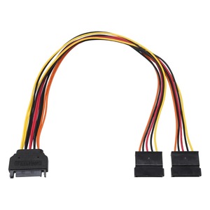 【数量限り】AINEX シリアルATA用二股電源ケーブル 30cm S2-1505SAC