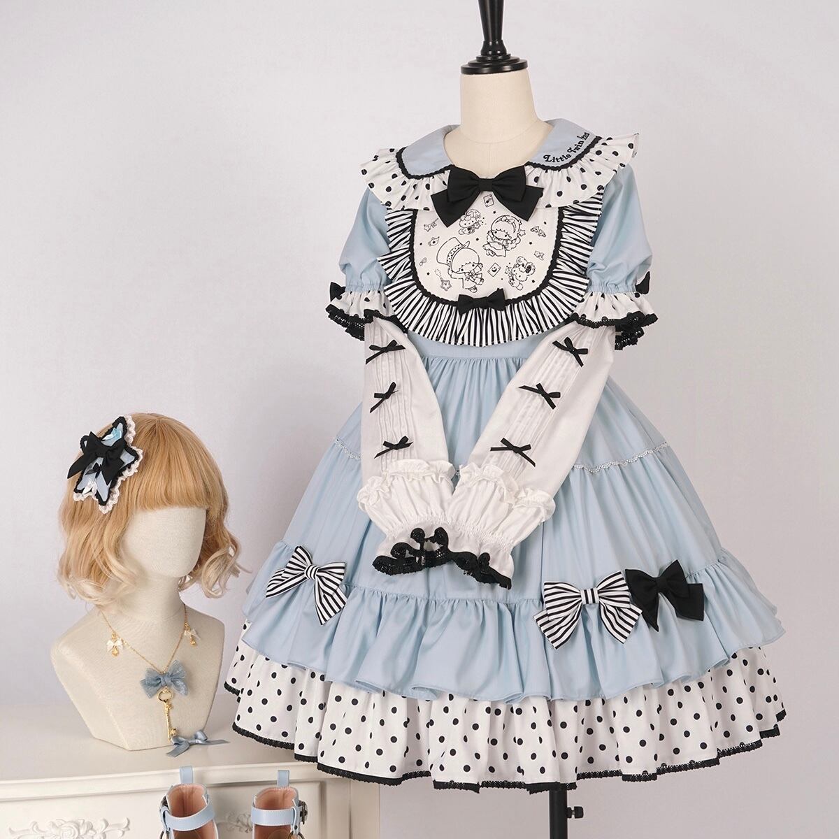 6 ロリータ 可愛い サンリオ 公認 キキララ コスプレ ワンピース Op F1b4e5 Lachouette