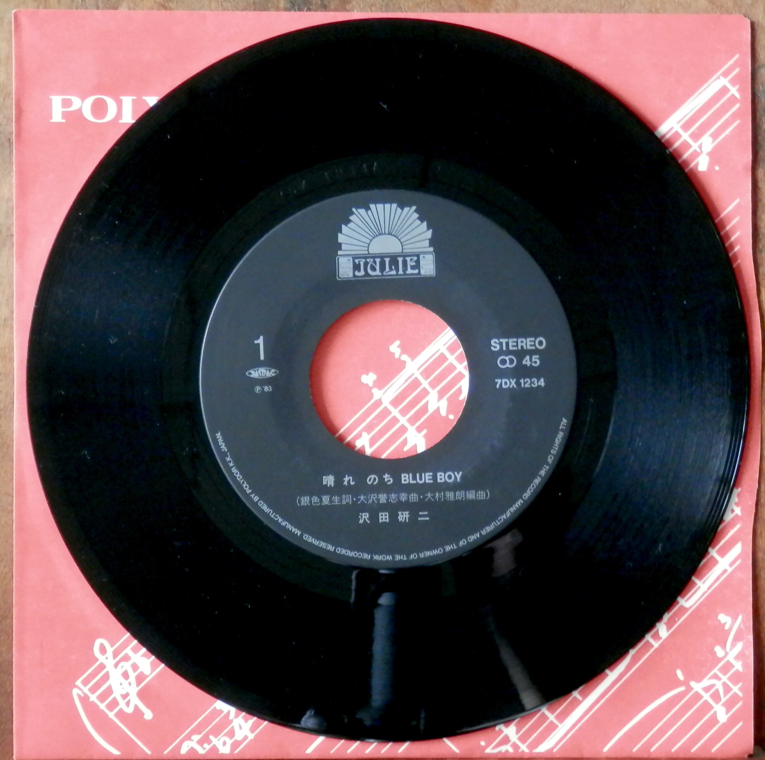 83【EP】沢田研二 - 晴れのちBLUE BOY | 音盤窟レコード