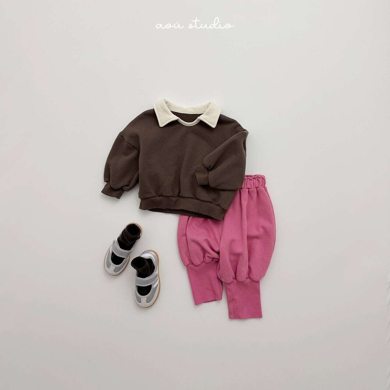 〖取寄〗韓国子供服 / 26winter / aoustudio / バター カラーMTM / キッズ服 *XS~L*