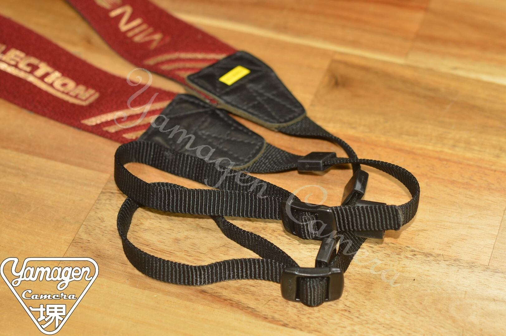 ミノルタ/MINOLTA αSELECTION Strap エンジ×ゴールド×ブラック【美品