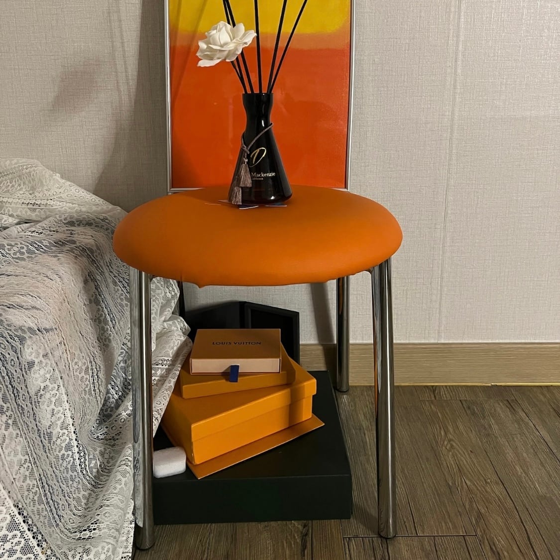 vivid metal steel stool 4colors / ビビッド メタルスチール スツール