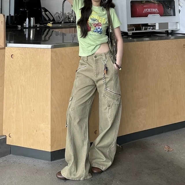 フルーツグラフィッククロップドTシャツ 2col R02466