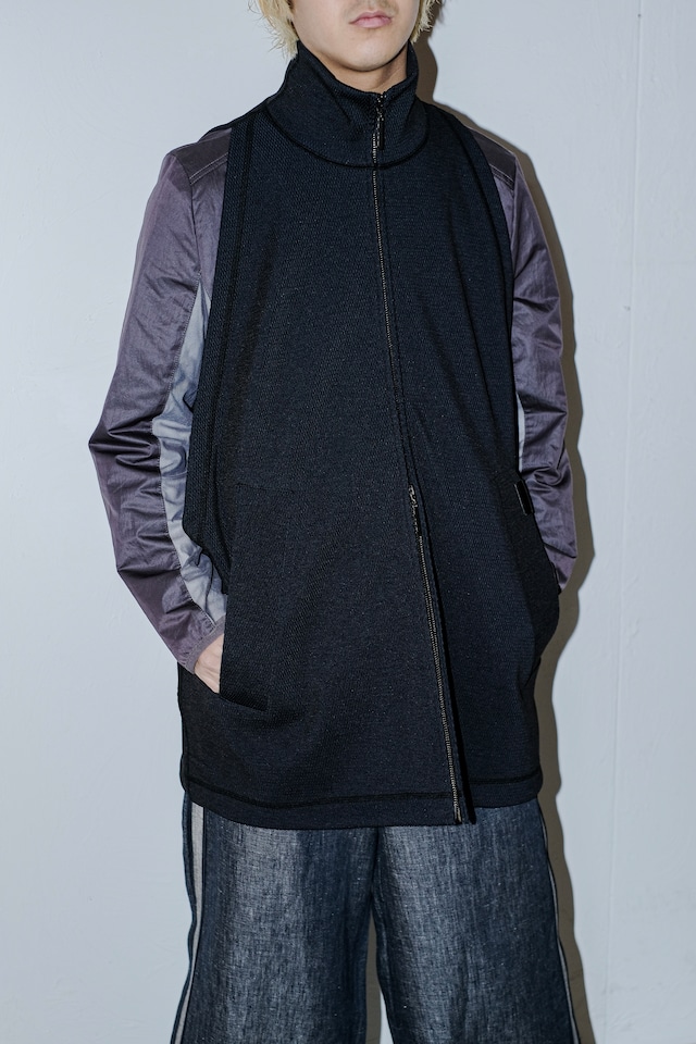【i`m here : 】POLY/THERMAR : W/ZIP VEST