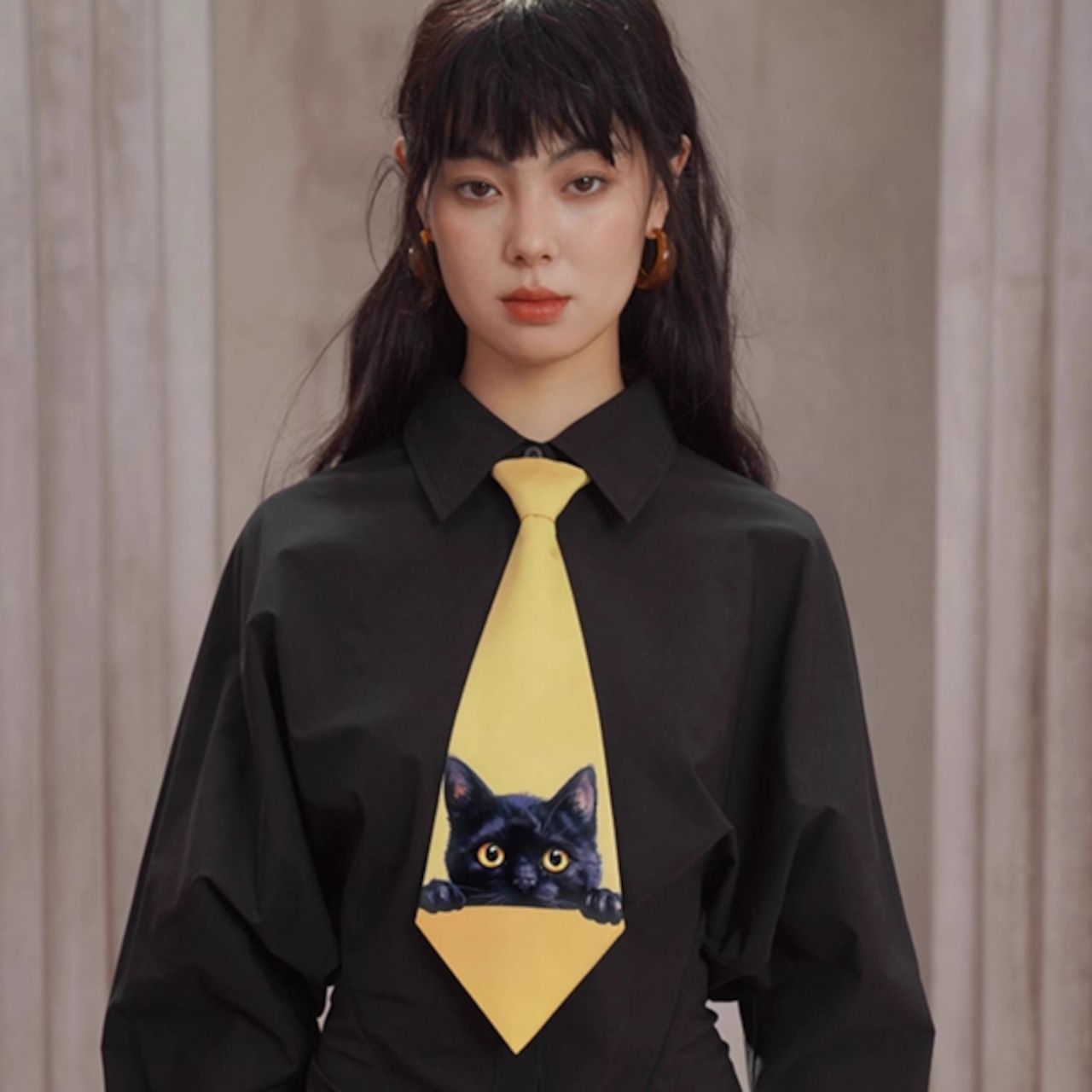 【2color】窓辺の記憶を見つめる小さな夢ネクタイ 《C0253》