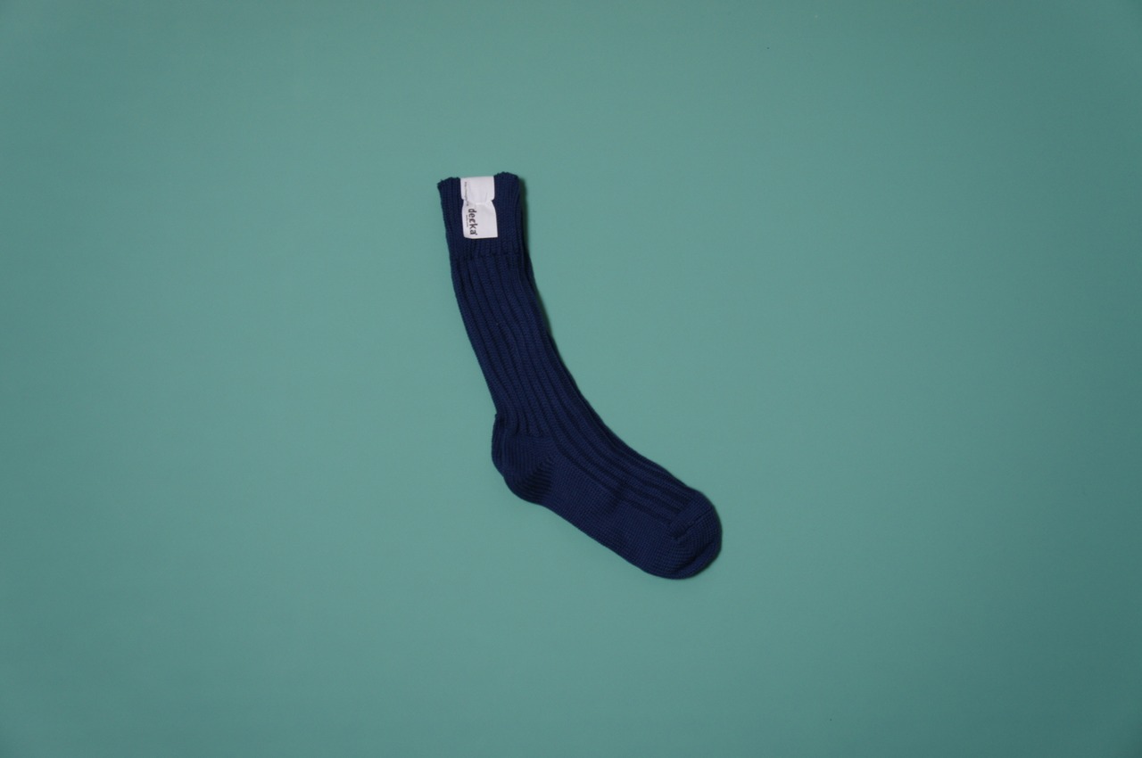 【 decka 】Cased heavy weight plain socks