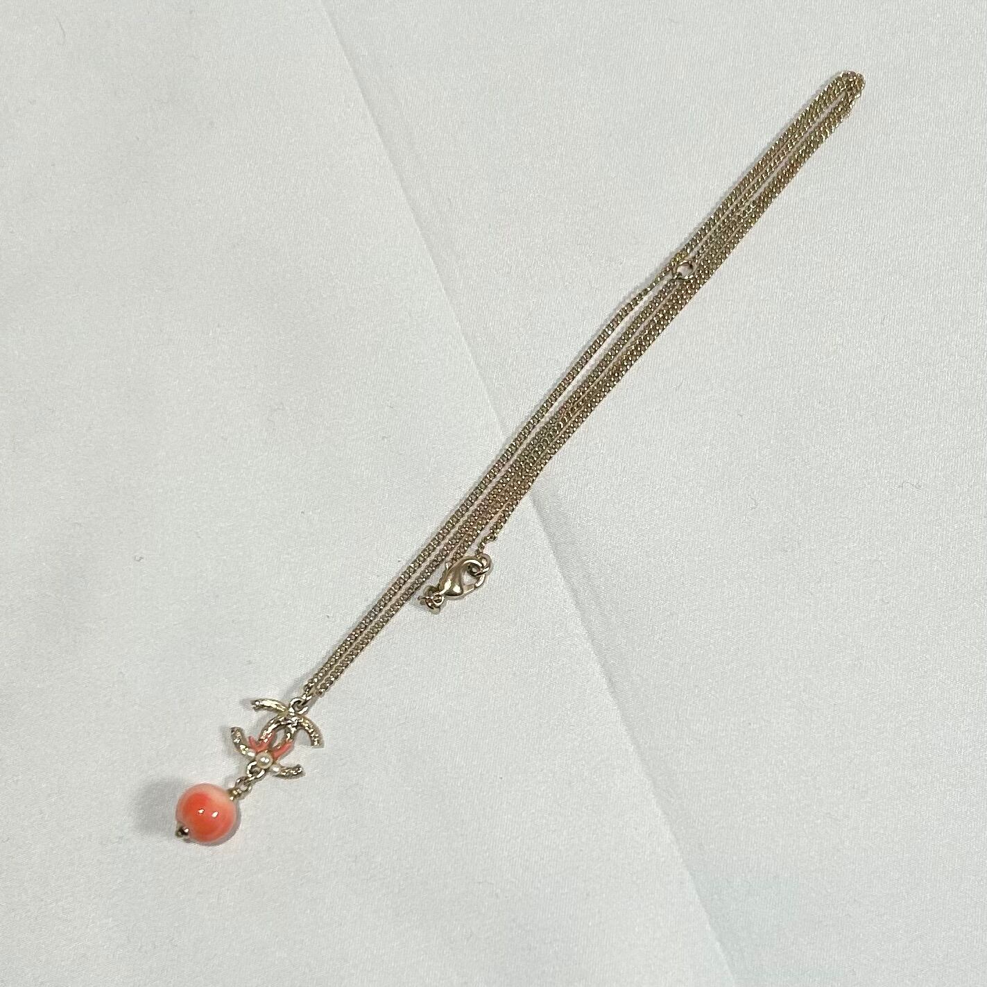 CHANEL ココマーク 珊瑚モチーフ ネックレス シャネル | 2122 