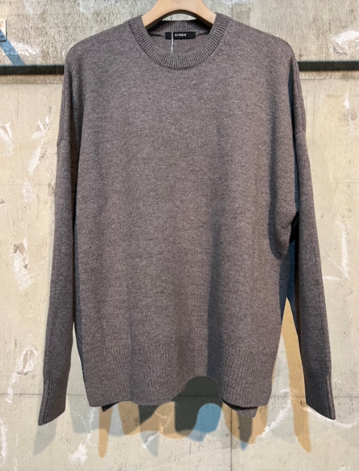 CINOH チノ / WOOL CREW NECK KNIT / ニット | TRENT online