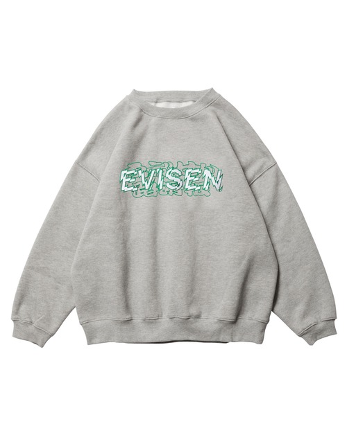EVISEN SANDA CREW SWEAT HEATHER GREY L