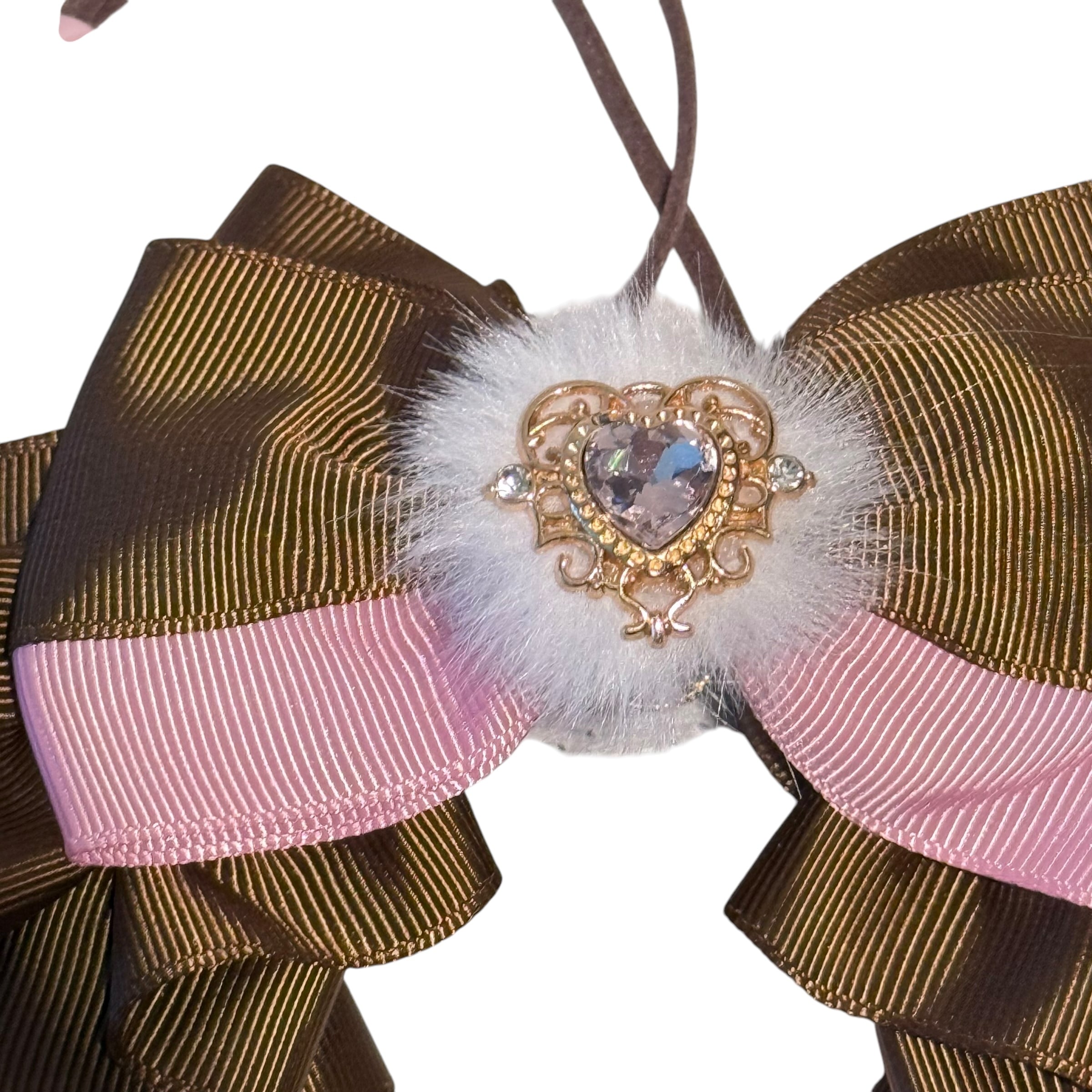 ハートチョーカー】グランデサイズ いちごチョコ 犬猫チョーカー