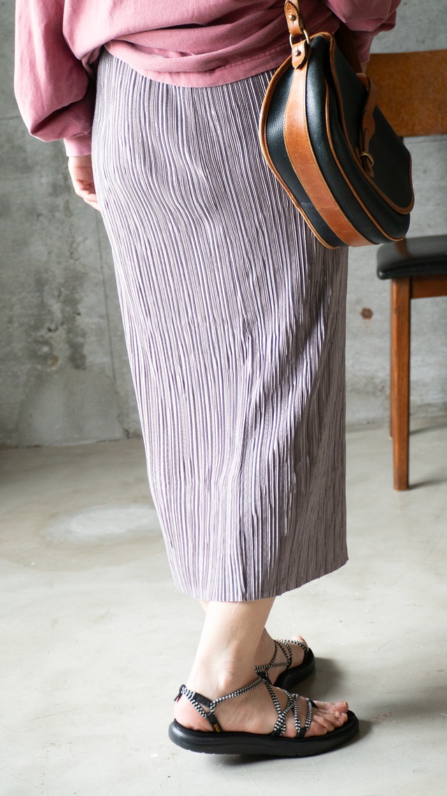 "mite" used Crinkle pleats skirt