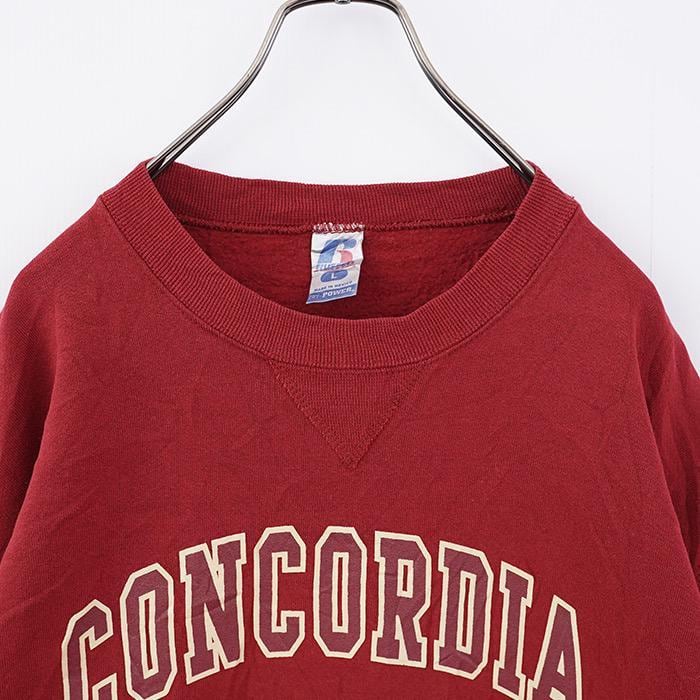 ラッセルアスレチック スウェット カレッジ 古着 00s L 赤 12589 ラッセルアスレチック スウェット カレッジ 古着 00s L 赤 12589