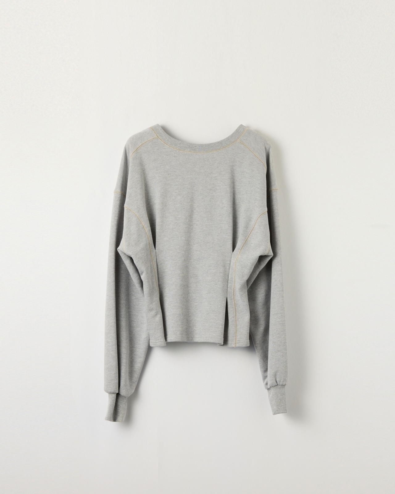 DU260712 Vneck Tuck Design Sweat