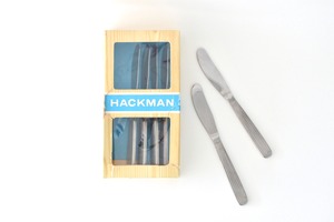 vintage HACKMAN SCANDIA desserts knife 6p gift set  /  ヴィンテージ ハックマン スカンディア デザートナイフ 箱入り 6本セット