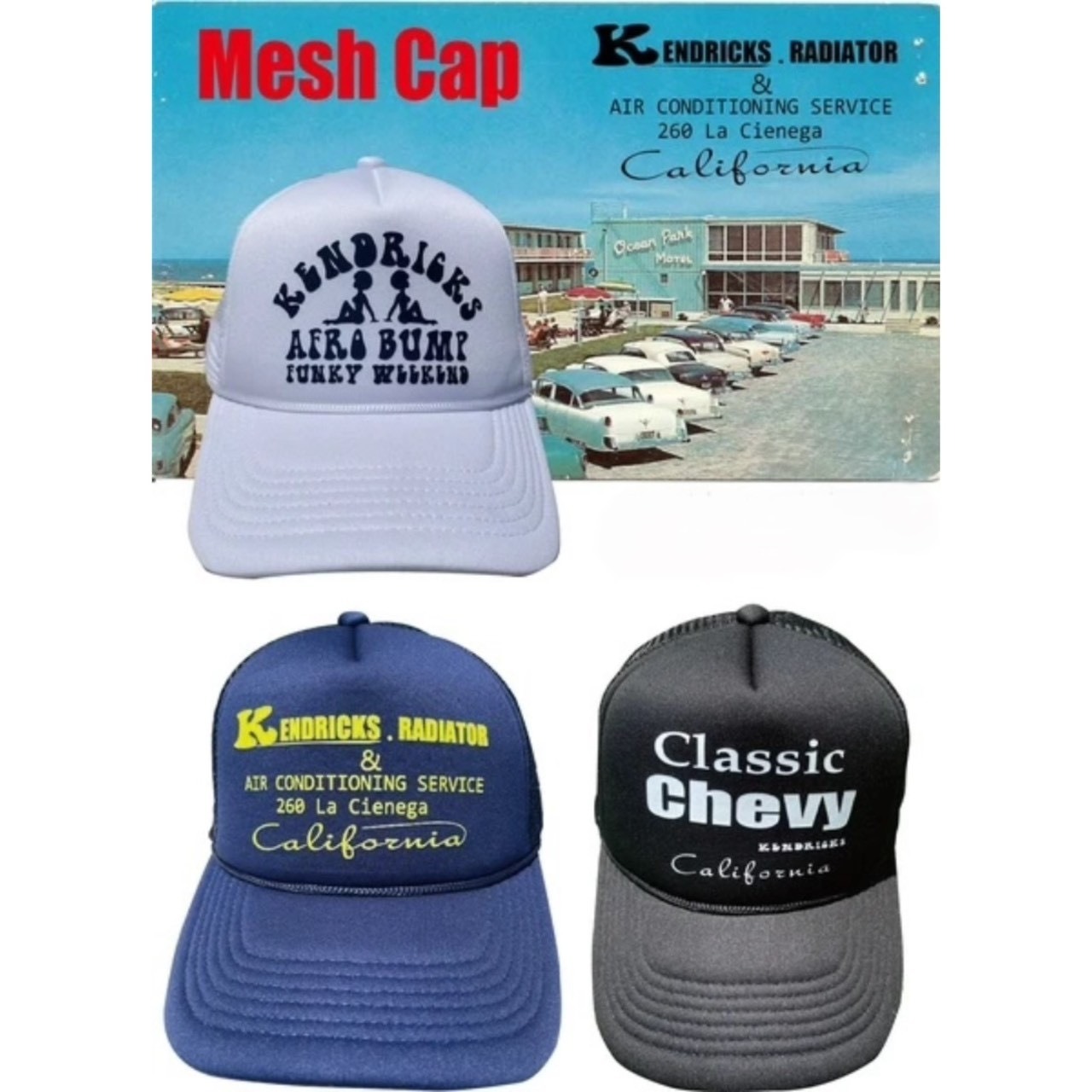 【KENDRICKS】スポンジメッシュキャップ ロープ付き