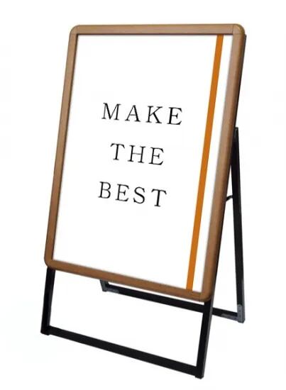 ポスターグリップスタンド看板 屋内用 B2 片面 木目