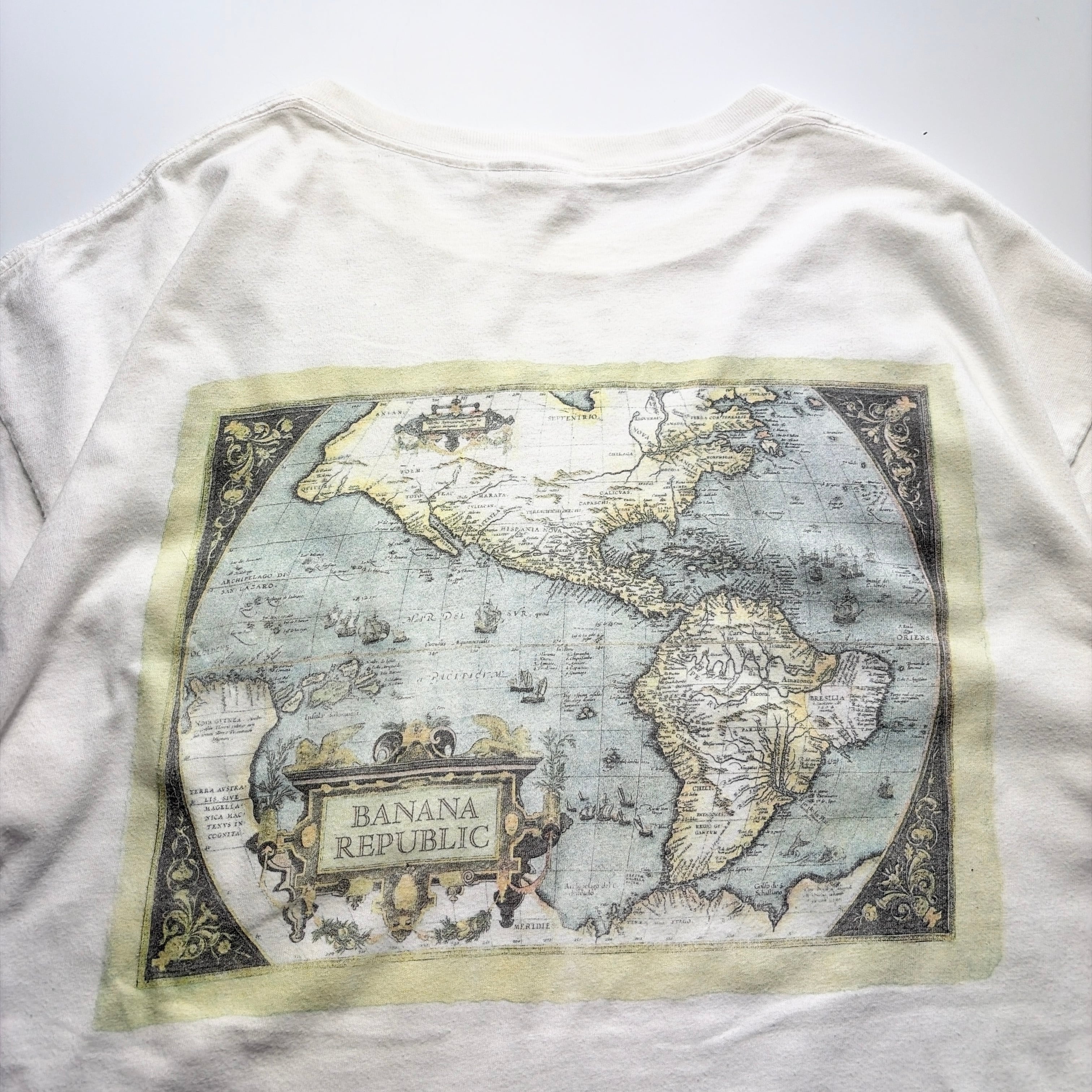 90s Banana Republic Map Graphic Tee