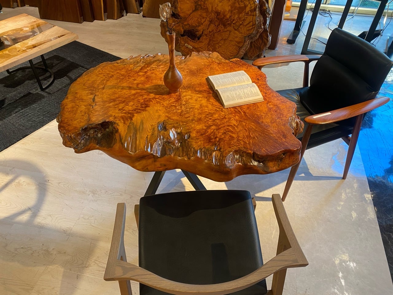 Premium】屋久杉（ヤクスギ）_1100×900×65_青山店_テーブル天板/バール