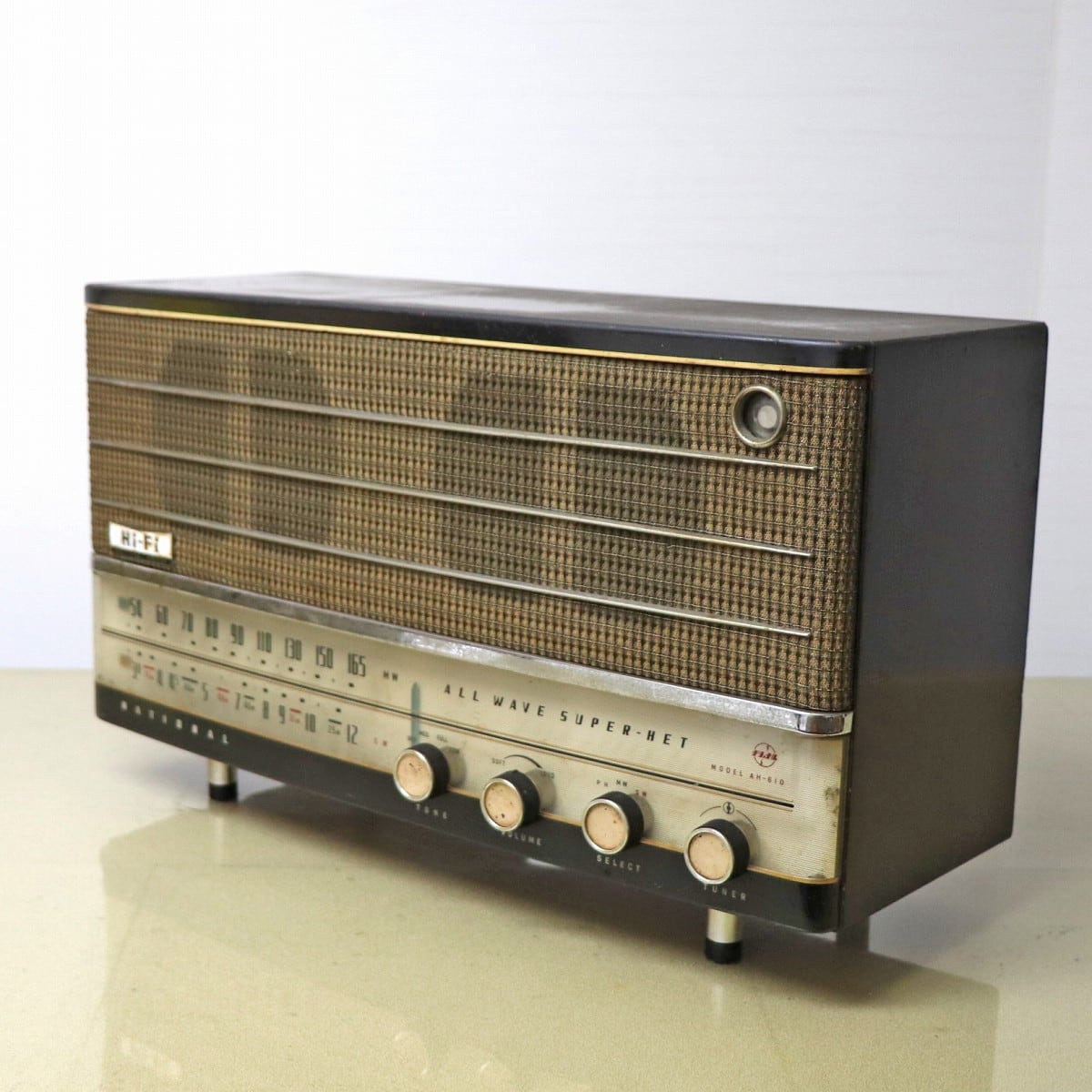 ナショナル2バンド真空管ラジオ、RE-290型（1963年昭和38年式）、可変  