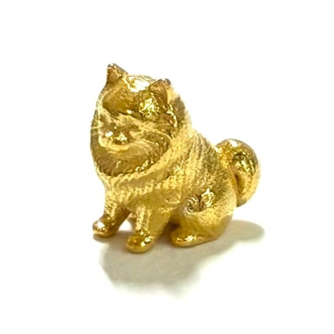 純金 約1g ポメラニアン JUNGOLD 指先サイズの芸術品 | JUNGOLD【純金