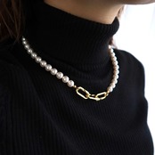 198N　Silver925パールネックレス