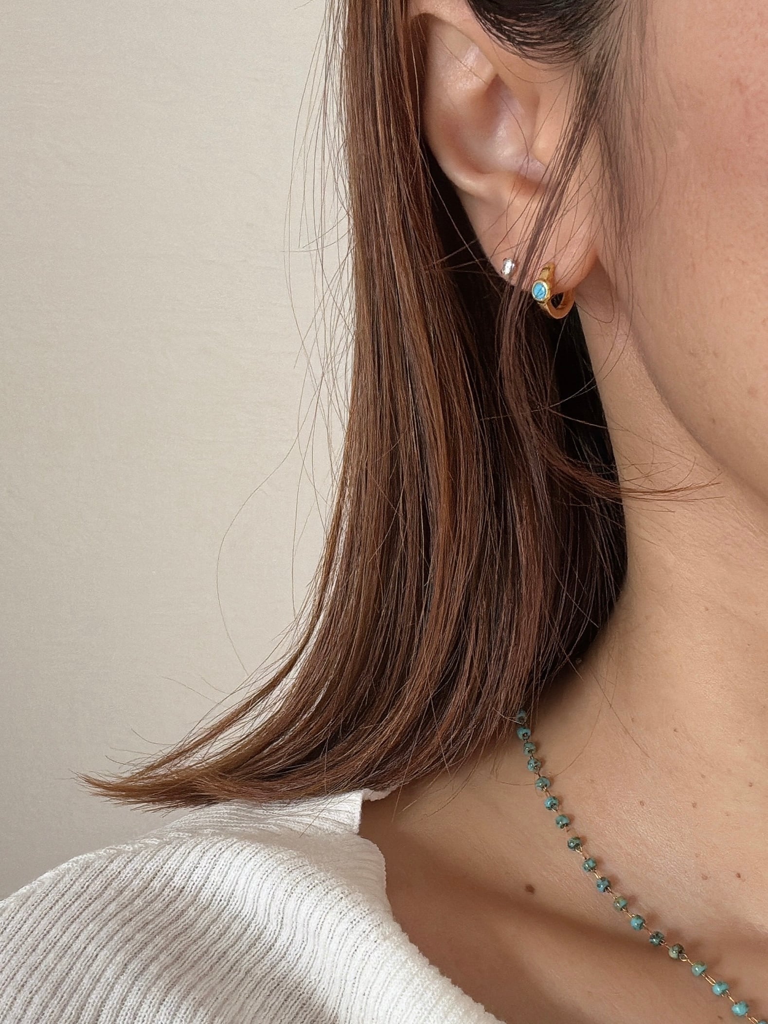 ターコイズミニピアス | joie